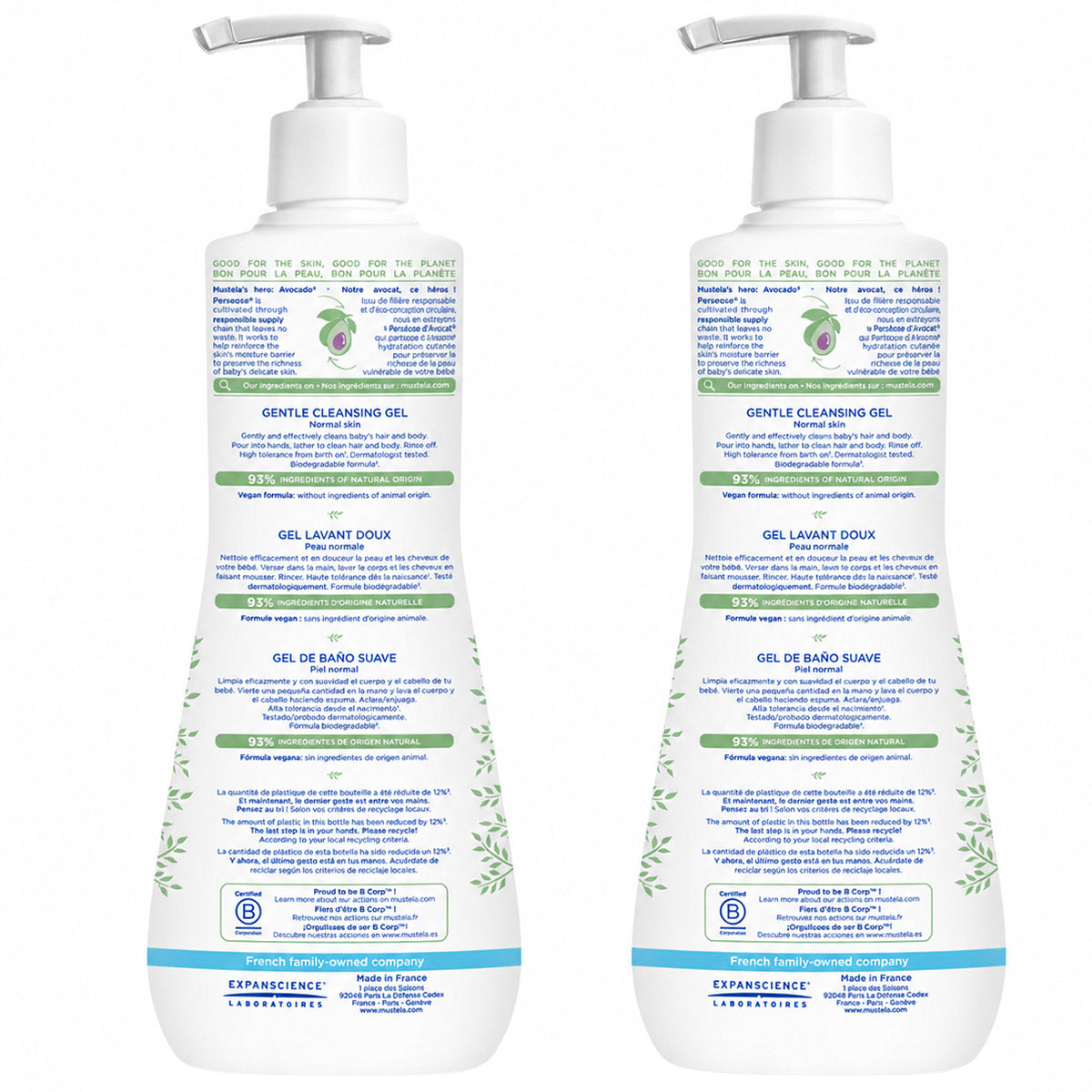 Baby Gentle Cleansing Gel - Baby Hair & Body Wash, 25.35 Fl Oz, 2-Pack