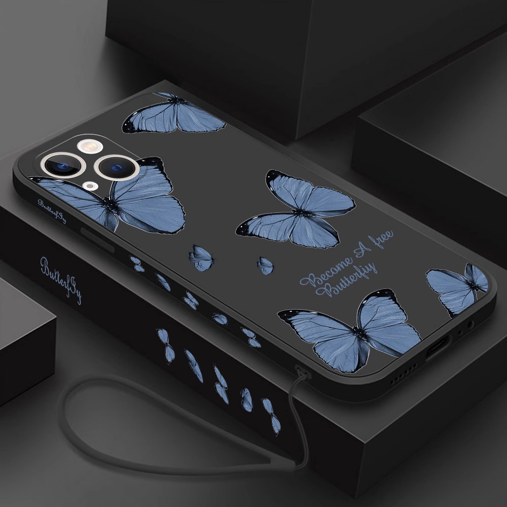 Butterfly Phone Case for IPhone 14 Pro Max 11 12 13 Pro Max